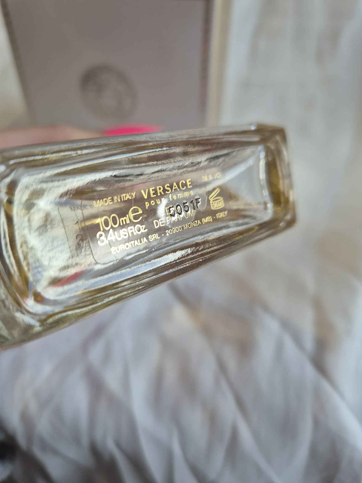 Versace Pour Femme Eau De Parfum Spray 100ml (50% Full, Discontinued, Rare)