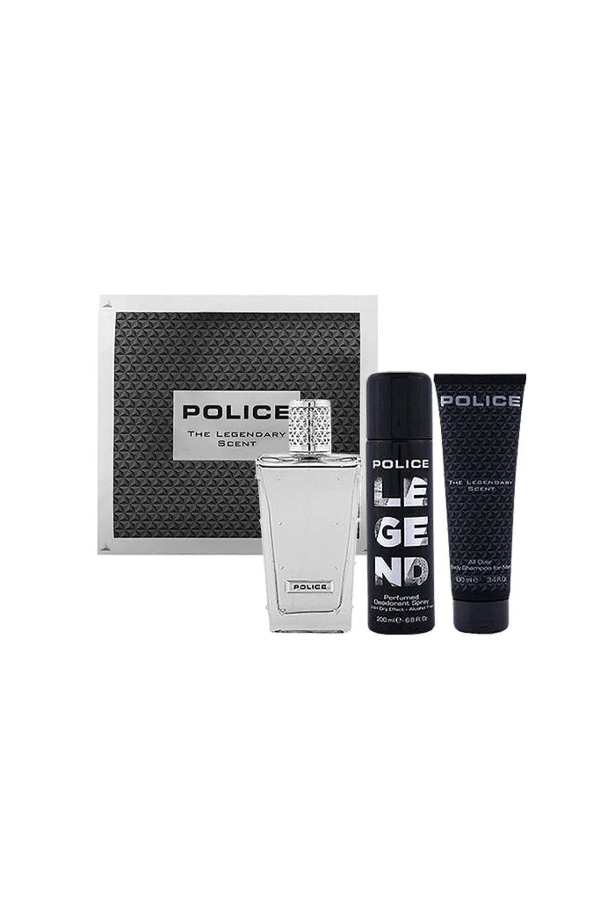 Police Legend Man Eau De Parfum 100ml + SG 100ml + Deodorant 200ml Gift Set (Discontinued, Rare)