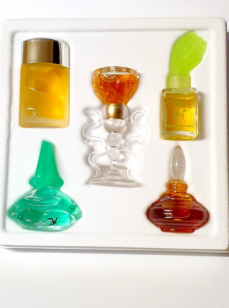 Les Meilleurs Parfums De Paris XS Pour Elle, Vent Vert, Ohlala, Fantasme Eau De Toilette 5 Piece Mini Gift Set (Discontinued, Rare)