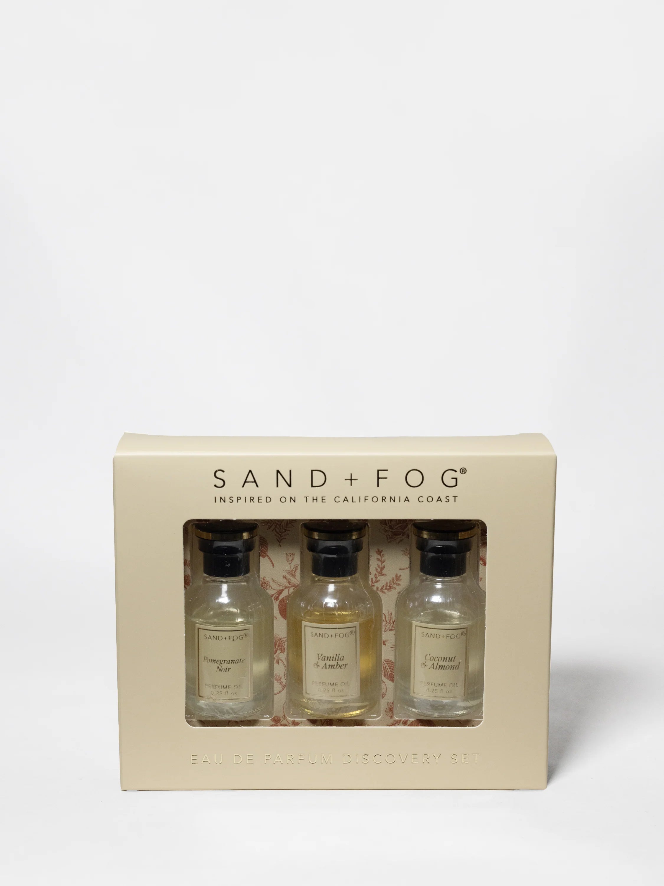 Sand + Fog Eau De Parfum Oil 3 x 7.5ml Exploratory Perfume Oil Set - Soft Serenade Collection