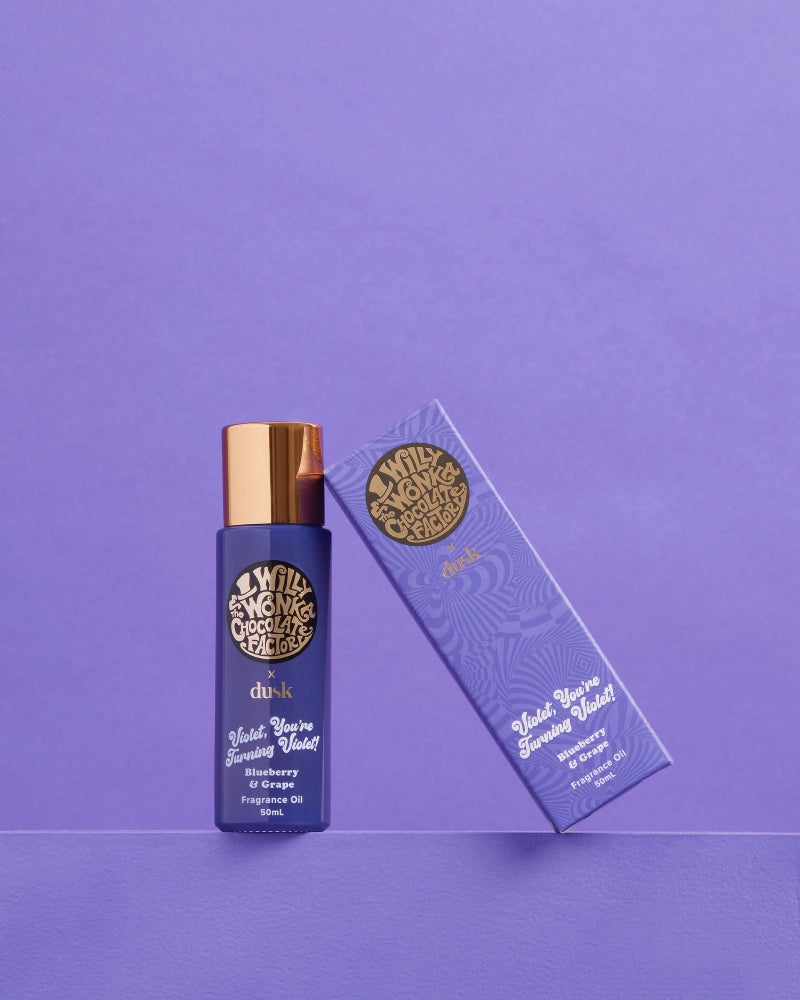 Willy Wonka x Dusk Violet, You're Turning Violet! Blueberry & Grape Fragrance Oil 50ml