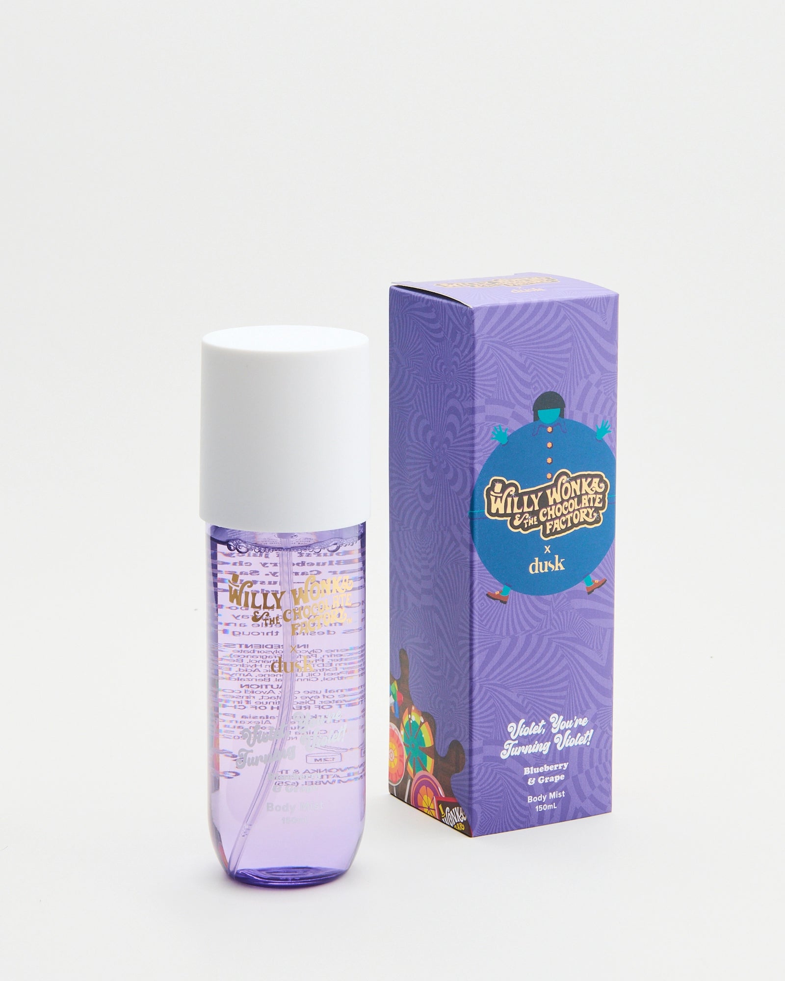 Willy Wonka x Dusk Violet, You're Turning Violet! Blueberry & Grape Body Mist 150ml
