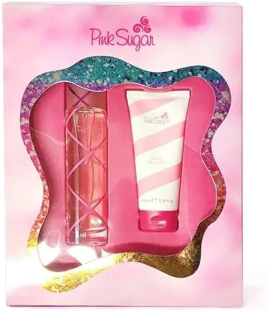 Aquolina Pink Sugar Eau De Toilette Spray 100ml + Shower Gel 100ml Gift Set