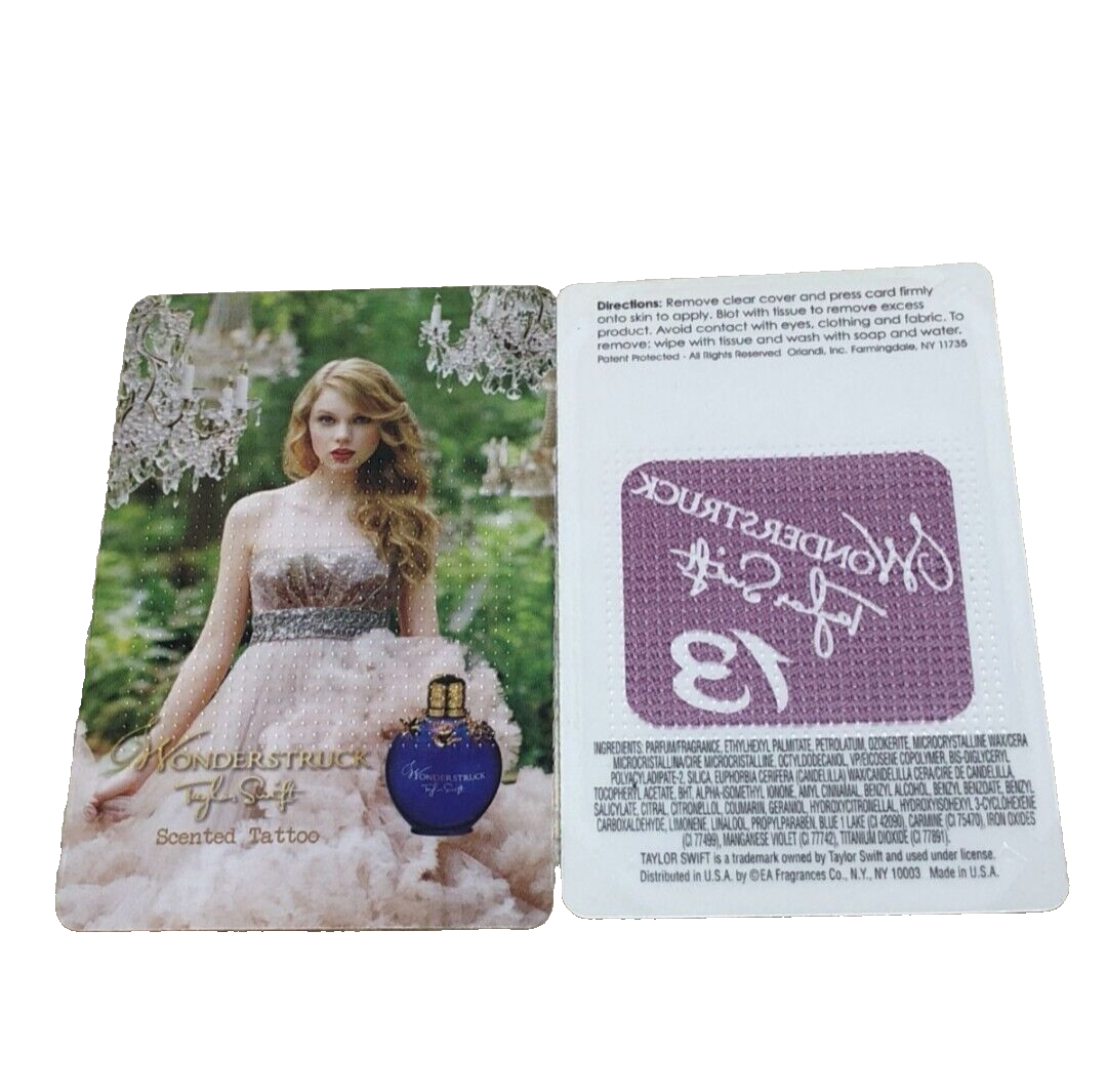 Taylor Swift Wonderstruck Scented Tattoo Discontinued Rare1
