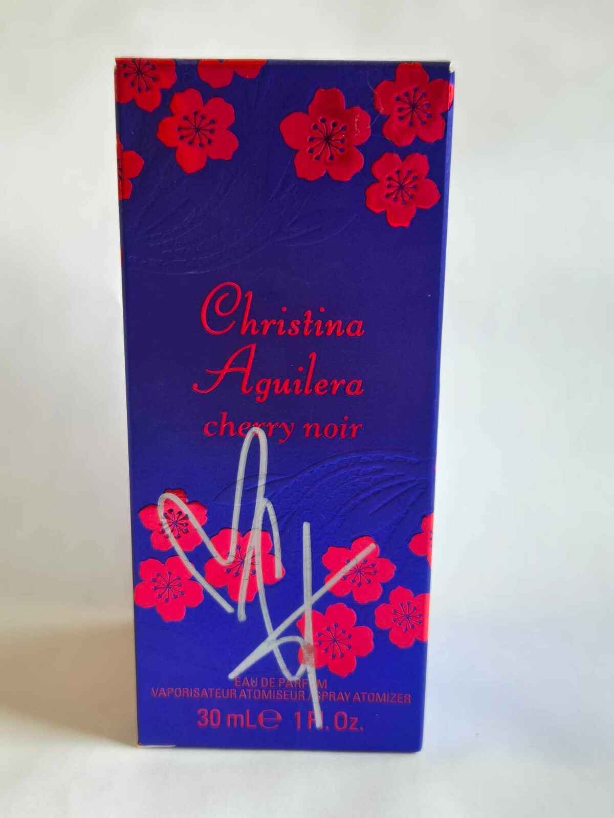 SIGNED Christina Aguilera Cherry Noir Eau De Parfum Spray 30ml