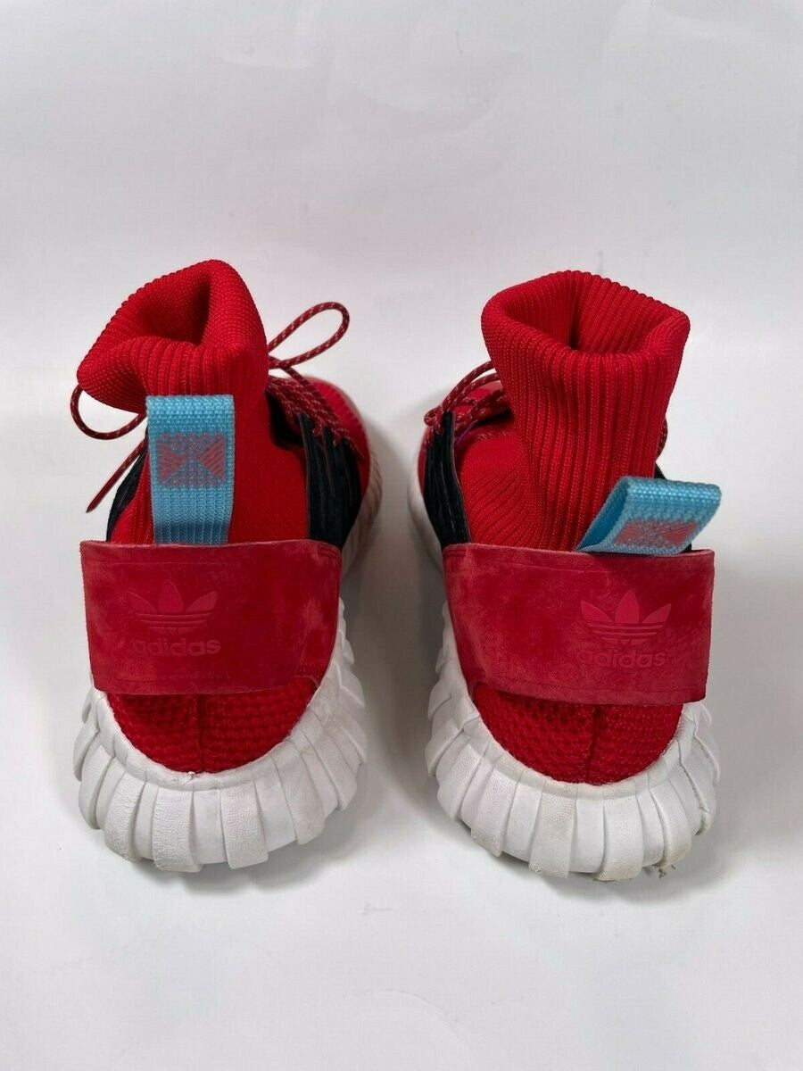 Adidas Tubular Doom Red Purple Knit Ankle Sock Sneakers BY9397 F40.66/US7.5/UK74