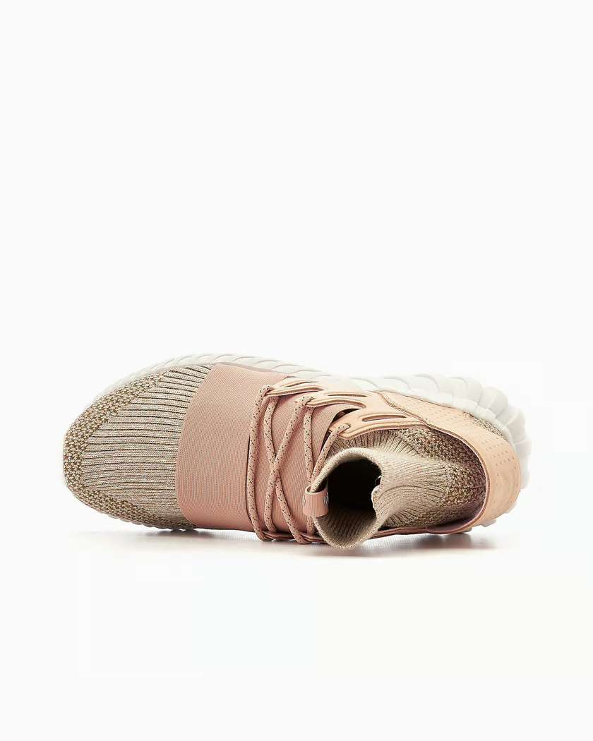 Adidas Tubular Doom Beige Pink Knit Ankle Sock Sneakers BB2390 F44/US10/UK9.516