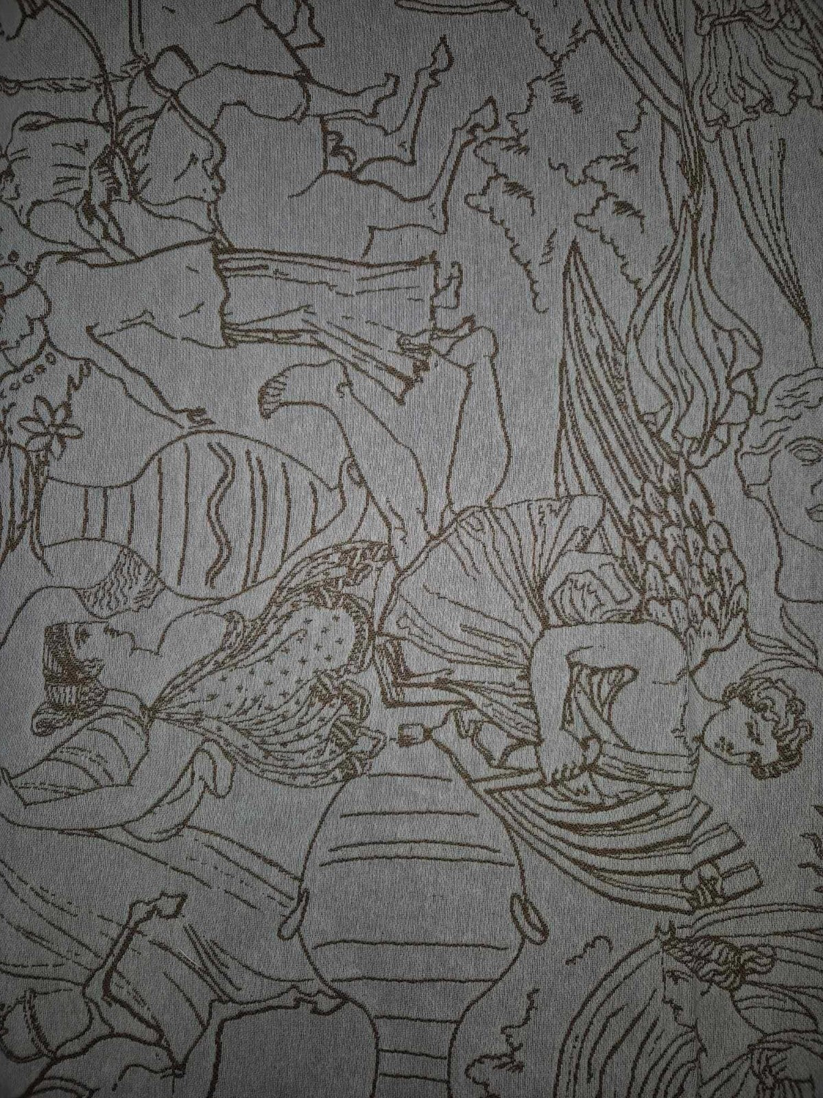 Spotlight Grecian Tapestry Fabric Stone Beige 103cm x 135cm1