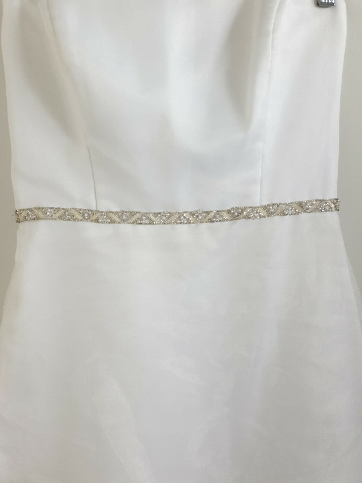 Bridal Chic White organza beaded princess wedding dress size 103