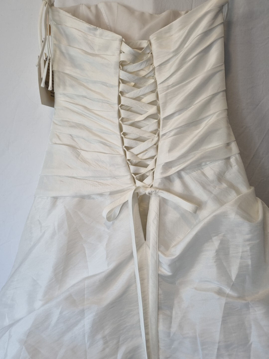 Imoda Ivory Sweetheart Ruched Simple Elegant Train Wedding Dress Sz 1010