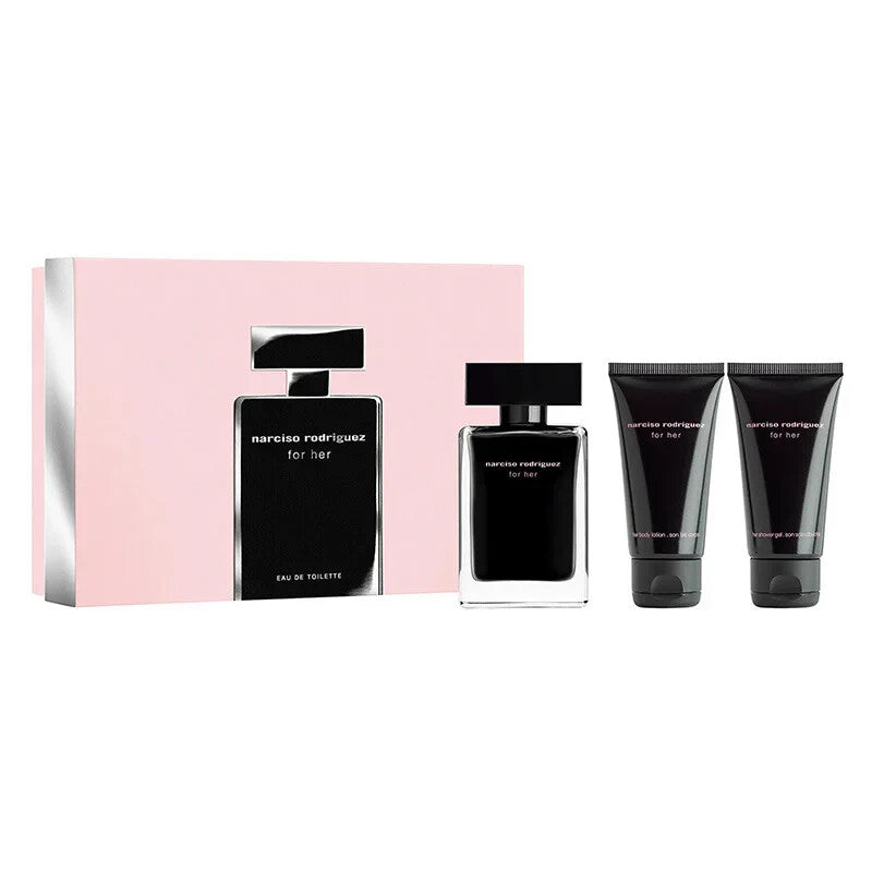 Narciso Rodriguez For Her Eau De Toilette 50ml + BL 50ml + SG 50ml Gift Set