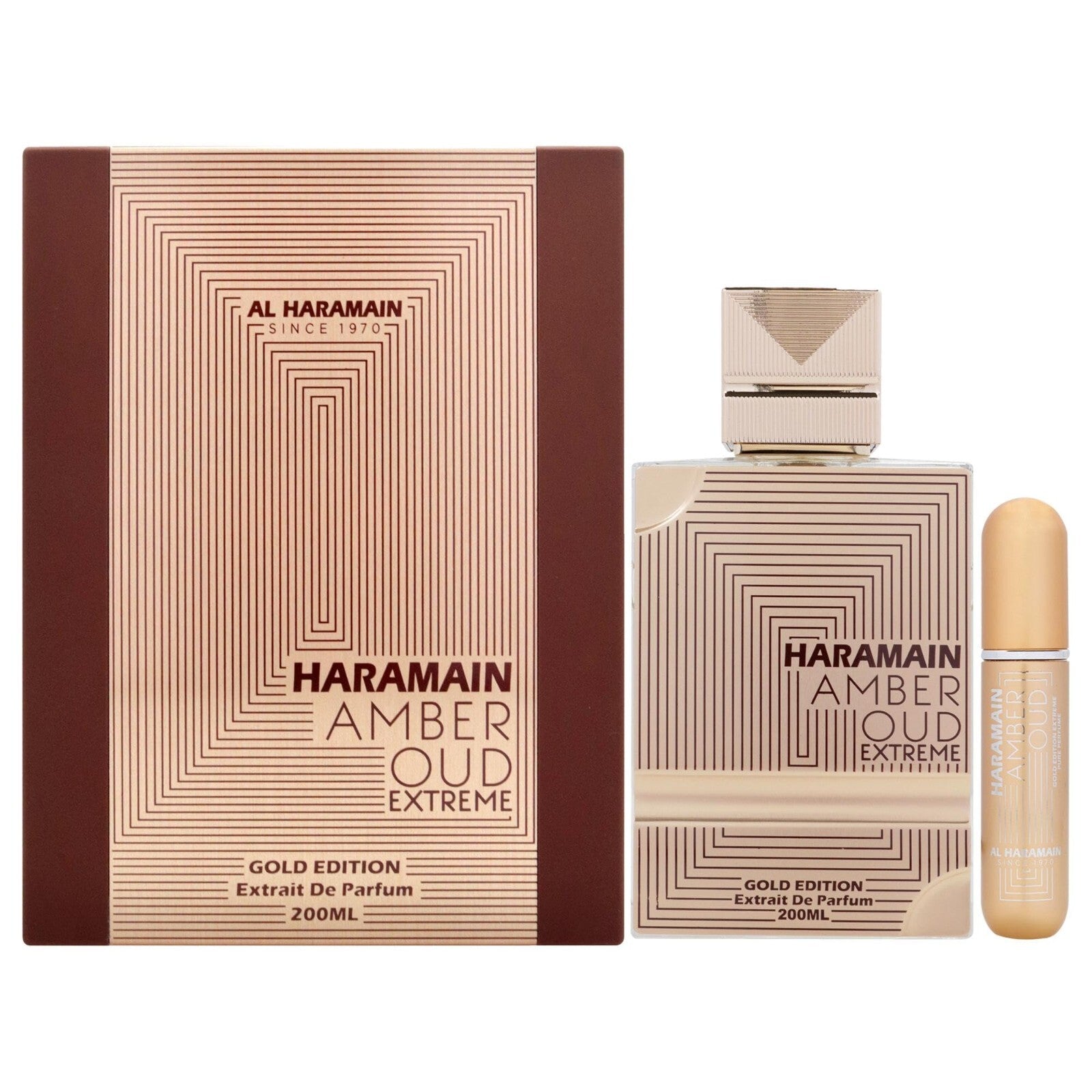 Al Haramain Amber Oud Extreme Gold Edition Extrait De Parfum 200ml + Atomizer
