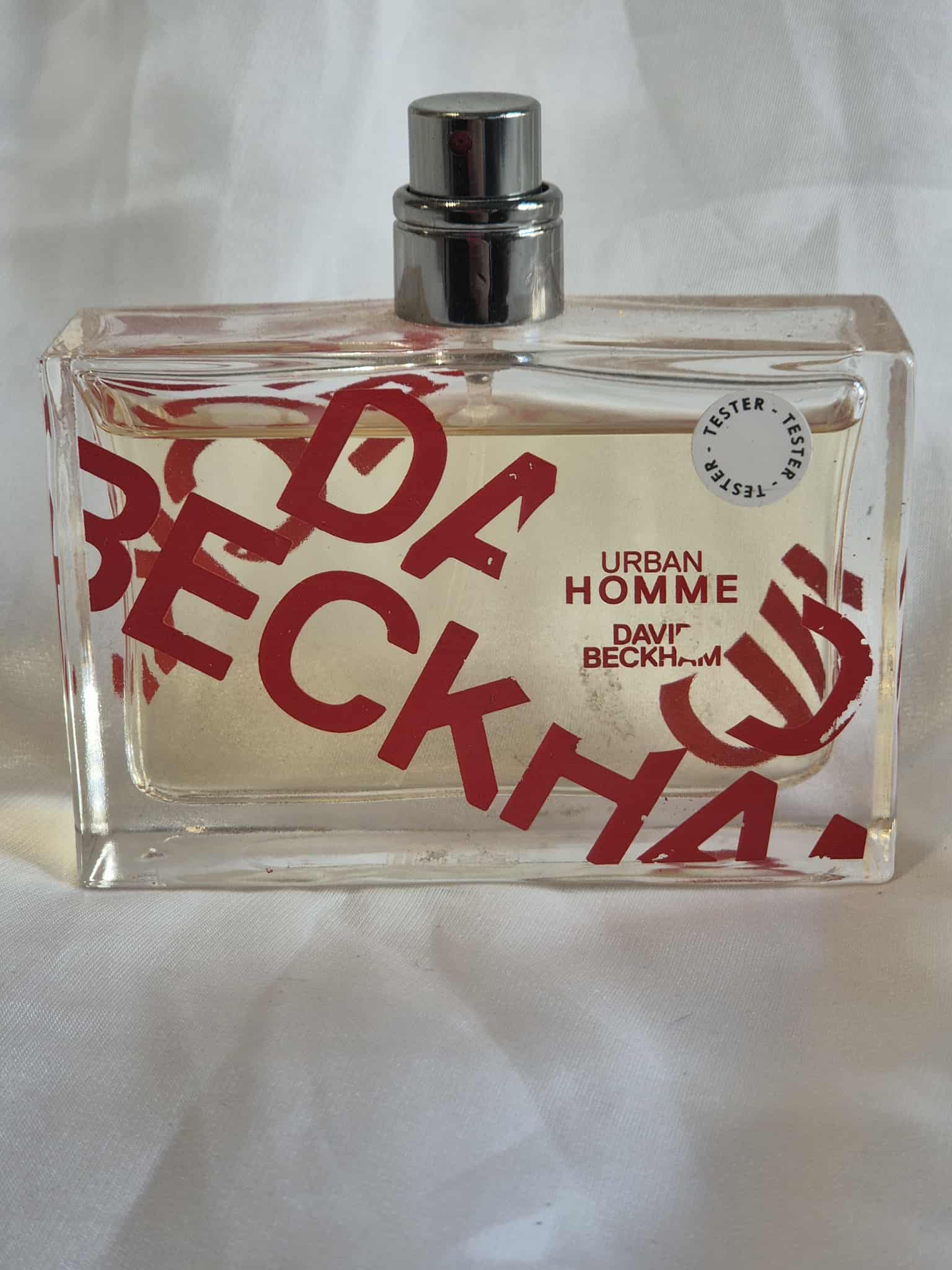 David Beckham Urban Homme Eau De Toilette 50ml (95% Full, Unboxed, No Lid, Discontinued)