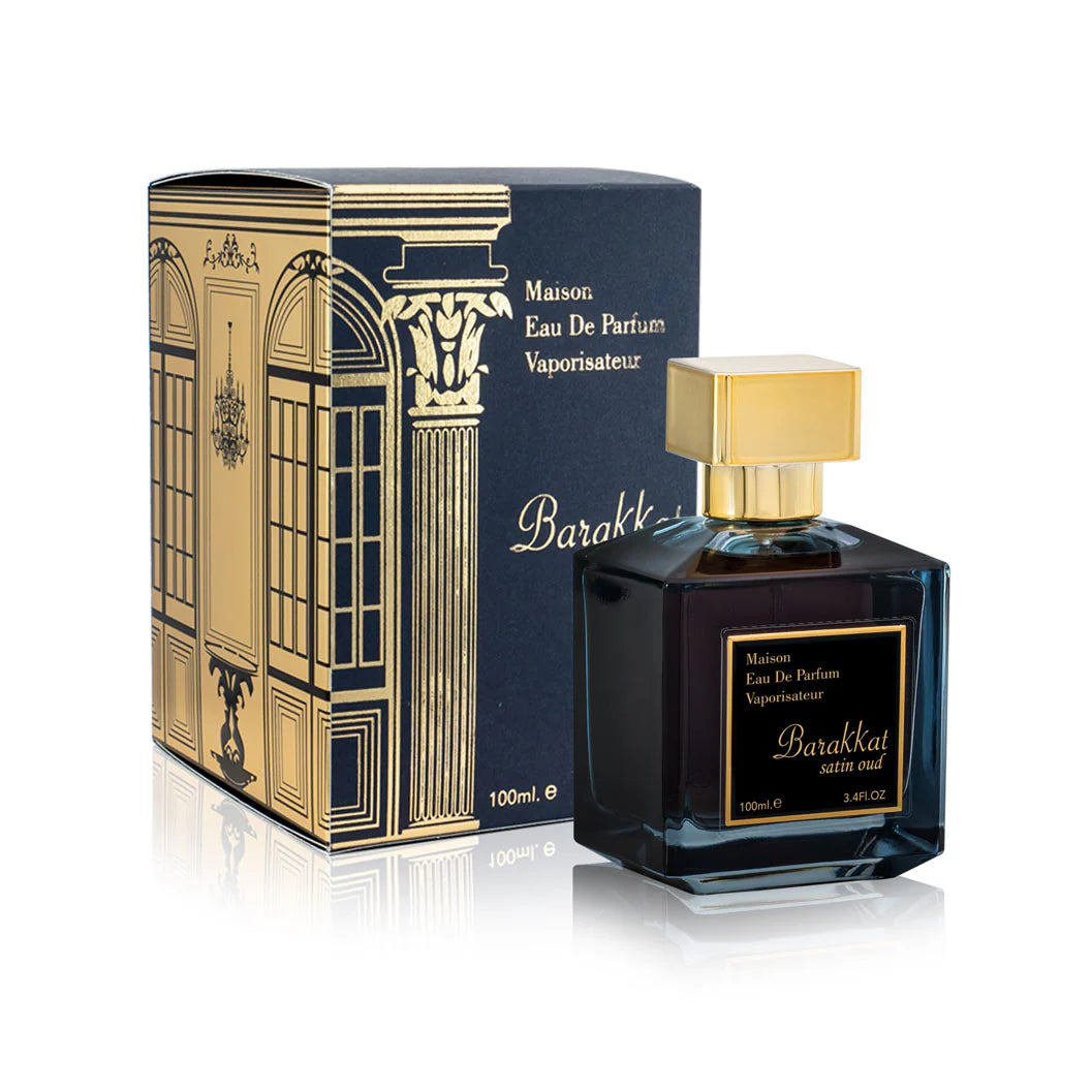 Fragrance World Barakkat Satin Oud Eau De Parfum Spray 100ml Unisex