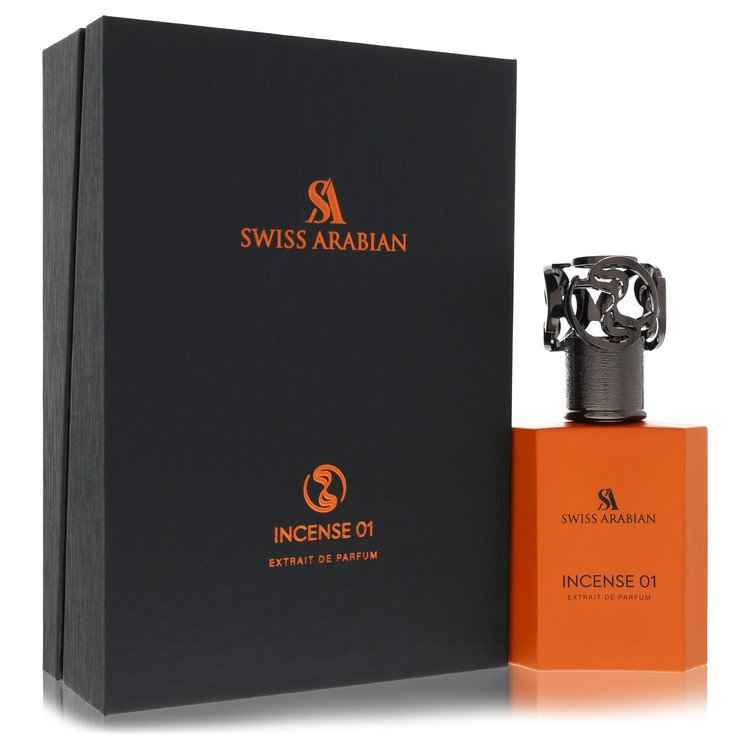 Swiss Arabian Incense 01 by Swiss Arabian Extrait De Parfum Spray (Unisex) 1.7 oz for Men