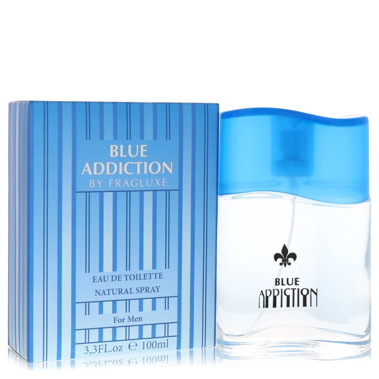 Fragluxe Blue Addiction by Fragluxe Eau De Toilette Spray 3.3 oz for Men