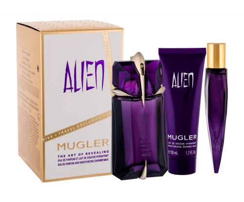 Thierry Mugler Alien Woman Eau De Parfum Spray 60ml + 10ml + BL 50ml Travel Exclusive Set