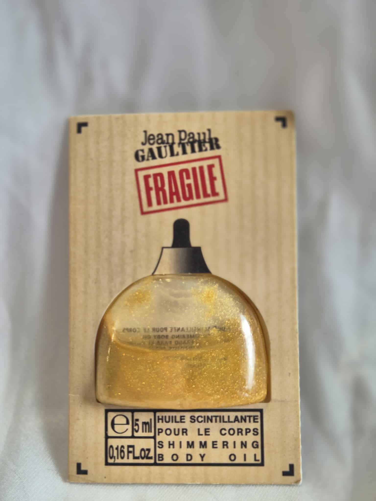 Jean Paul Gaultier Fragile Shimmer Oil 5ml Collectable Item (Discontinued, Very Rare)