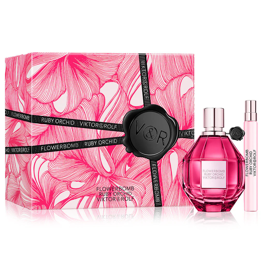 Viktor & Rolf Flowerbomb Ruby Orchid Eau De Parfum 100ml +10ml Gift Set