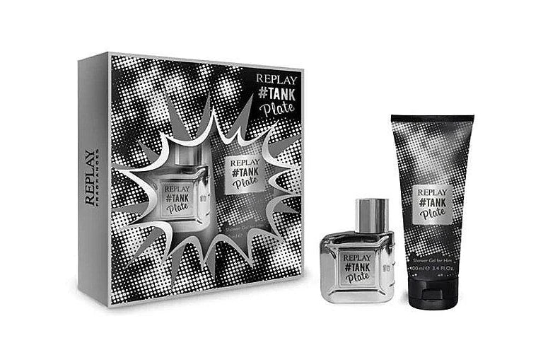 Replay #Tank Plate for Him 2 Piece Gift Set Eau De Toilette 30ml + Shower Gel Gift Set