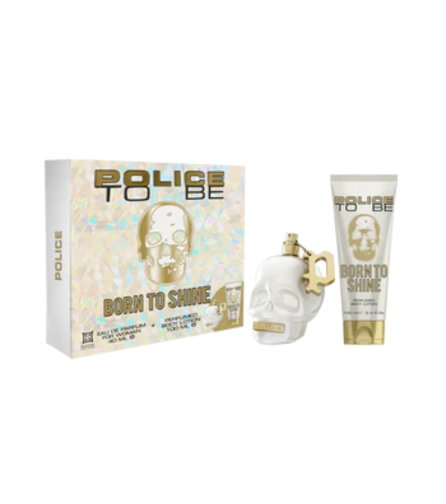 Police To Be Born To Shine Eau De Parfum Spray Woman 40ml + BL 100ml Gift Set