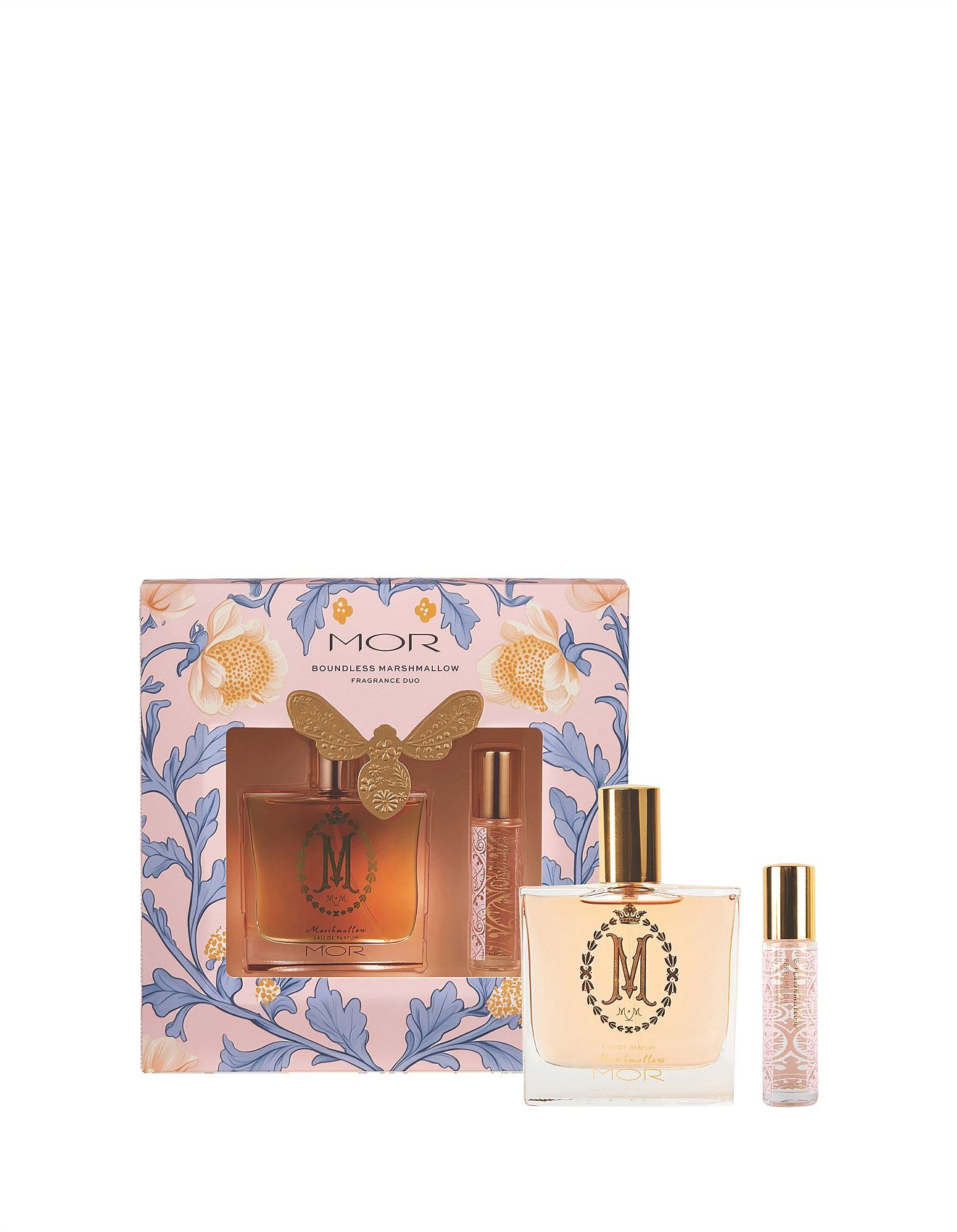Mor Boundless Marshmellow Eau De Parfum Spray 50ml + Perfume Oil 9ml Gift Set (MIA)