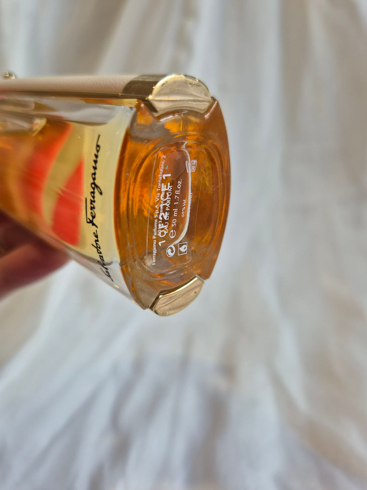 Salvatore Ferragamo Emozione Eau De Parfum Spray 50ml (90% Full, Unboxed, No Lid, Discontinued, Rare)