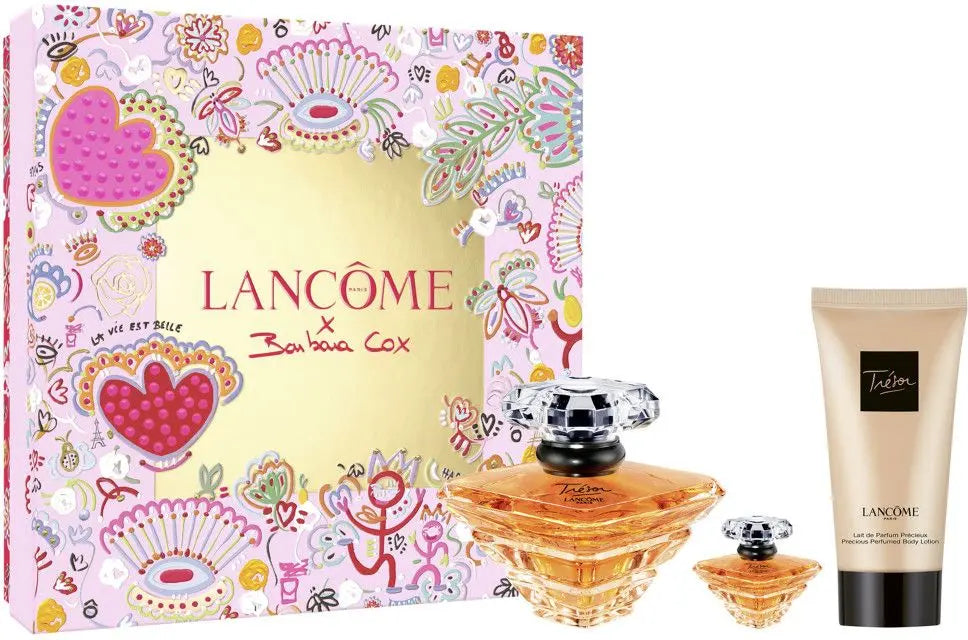 Lancome x Barbara Cox Tresor Eau De Parfum 30ml + Mini 7.5ml + Body Lotion 50ml Gift Set