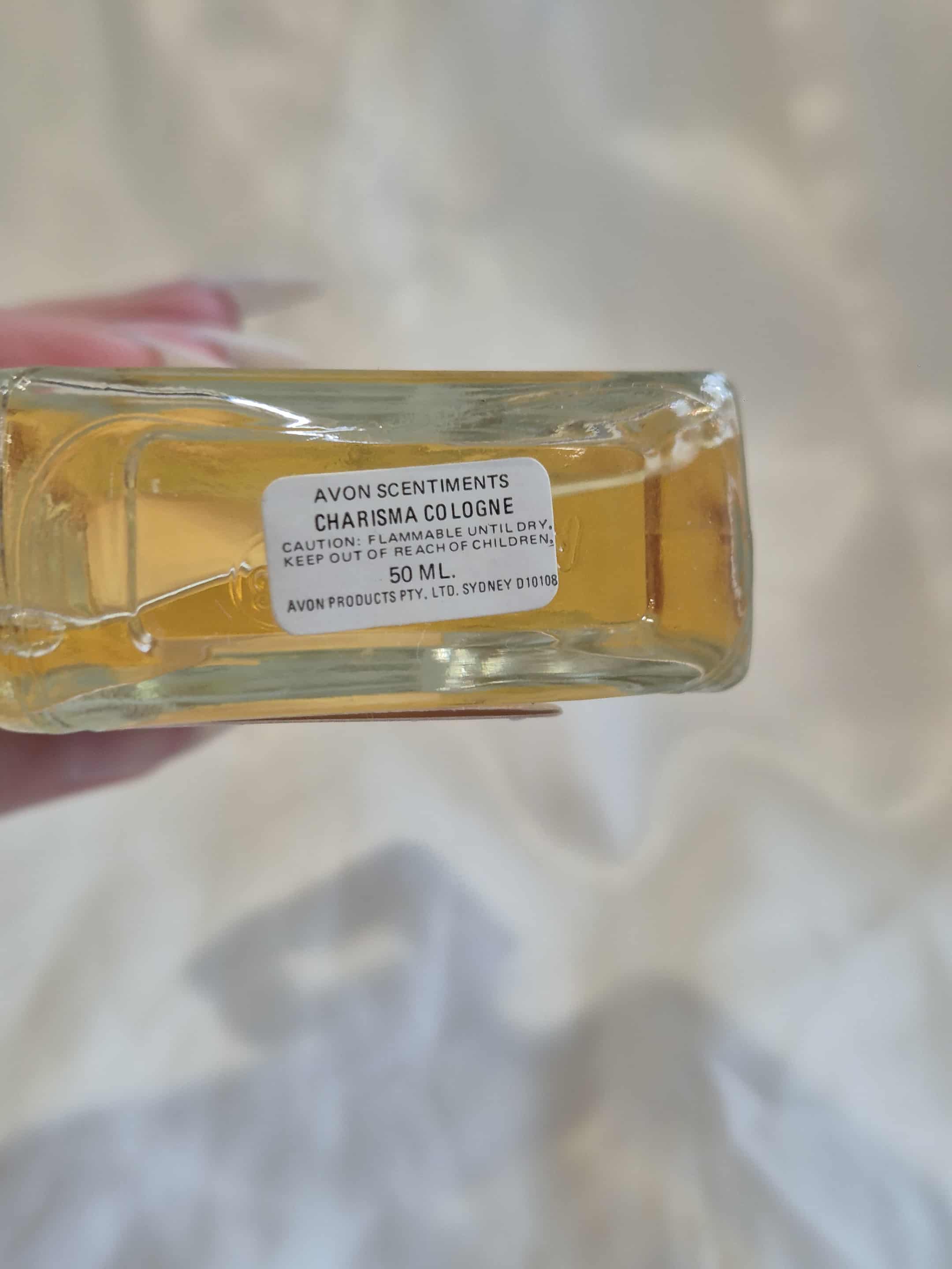 Avon Scentiments Charisma Cologne Splash 50ml (95% Full, Unboxed, Discontinued)