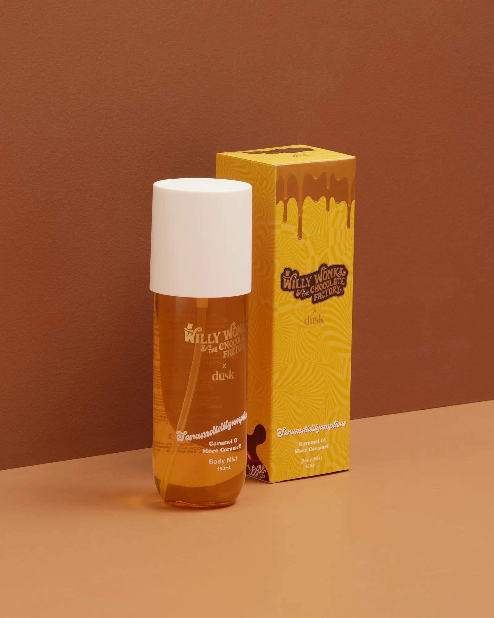Willy Wonka x Dusk Scrumdidilyumptious Caramel Body Mist 150ml