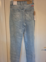 Wrangler Drew Lucille Blue High Rise Slim Fit Torn Jeans Size 78