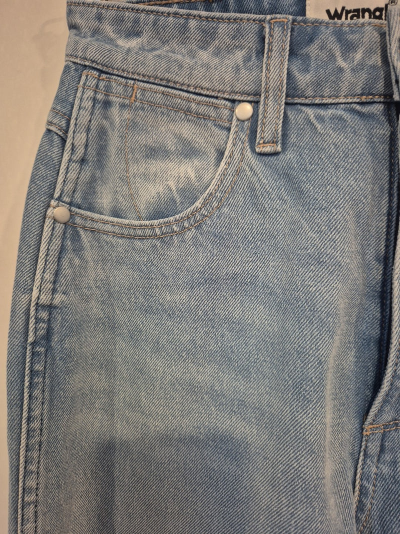 Wrangler Drew Lucille Blue High Rise Slim Fit Torn Jeans Size 74