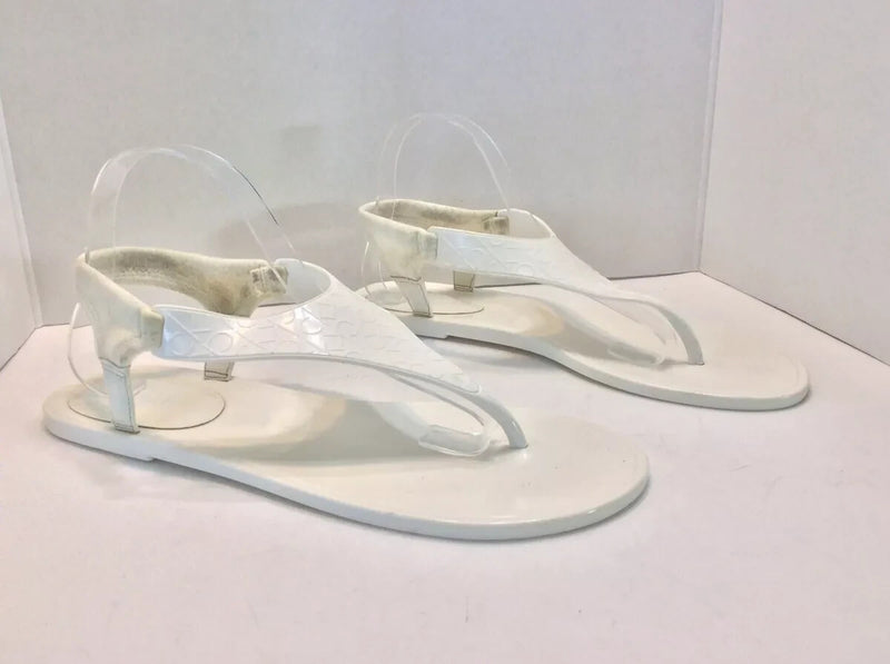 Calvin Klein Janny Blue Jelly Sandal Size US7 EU37 E68135