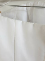 Bridal Chic White organza beaded princess wedding dress size 109