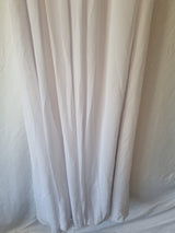 Imoda White Chiffon Sweetheart Beaded Ruched Empire Wedding Dress Sz 814