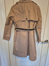 Guess Beige Tan Trench Coat Jacket Size S3