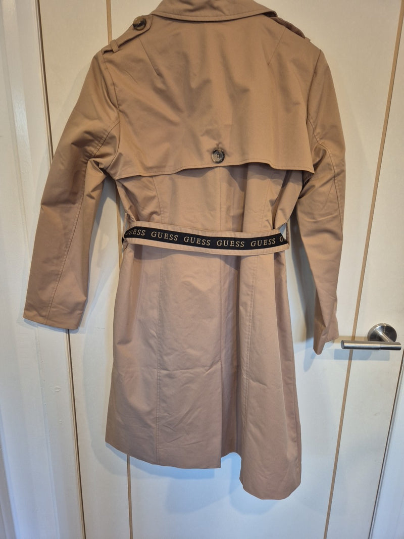 Guess Beige Tan Trench Coat Jacket Size S3