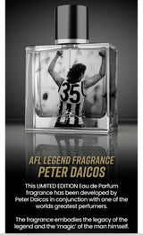 AFL Legend Peter Daicos Eau De Parfum Spray 100ml Limited Edition Rare1
