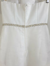 Bridal Chic White organza beaded princess wedding dress size 106