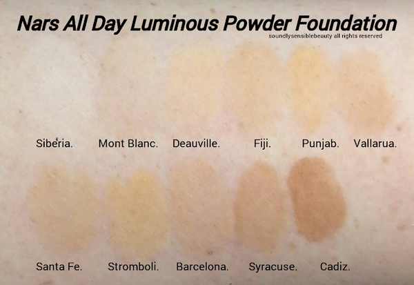 Nars All Day Luminous Powder Foundation SPF 25 Medium 1.5 Vallauris 12g D/C1