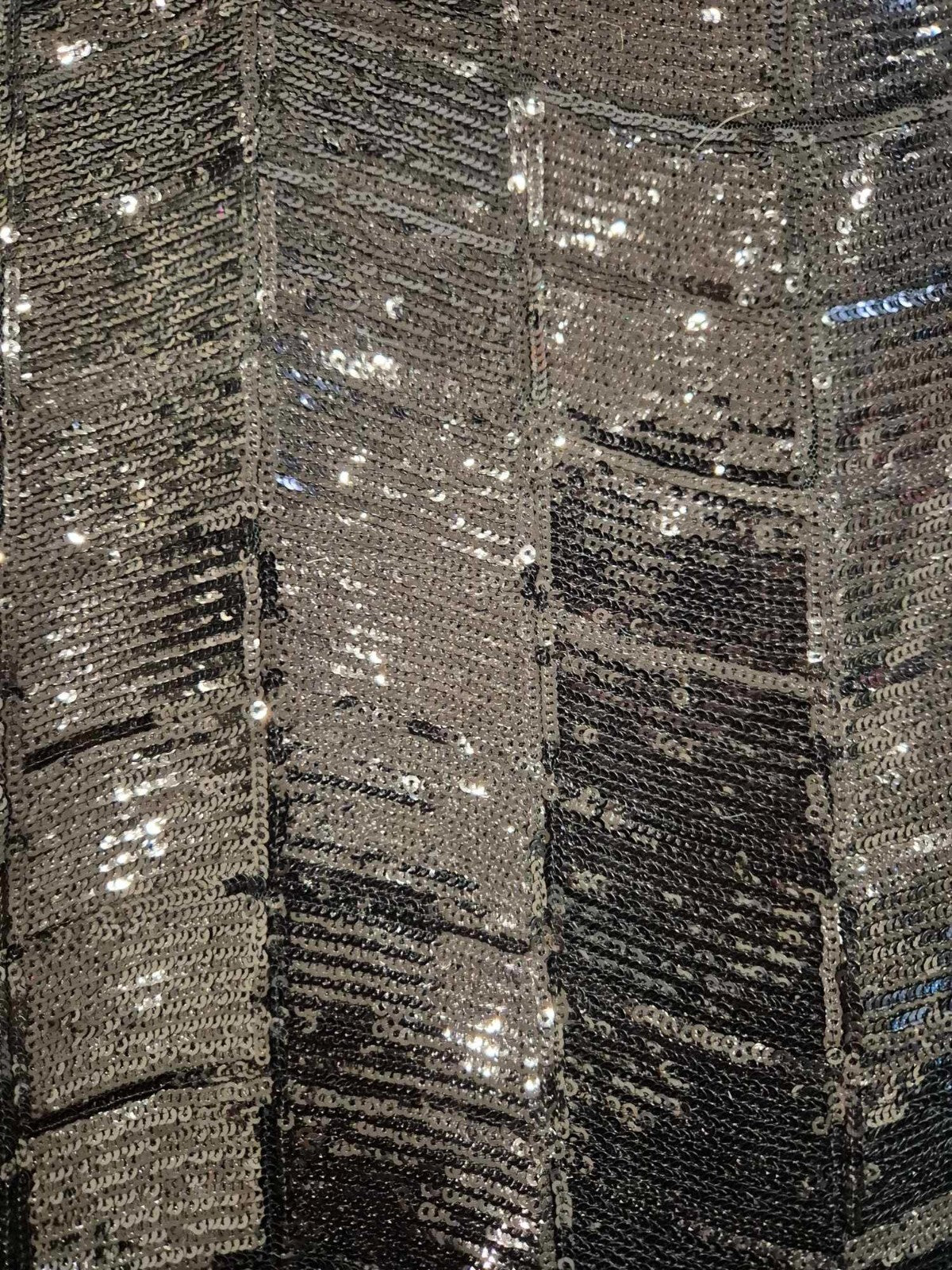 Spotlight Black Geometric Angle Sequin Fabric 158cm x 136cm2