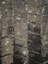 Spotlight Black Geometric Angle Sequin Fabric 158cm x 136cm2