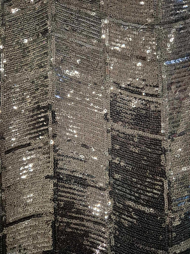 Spotlight Black Geometric Angle Sequin Fabric 158cm x 136cm2