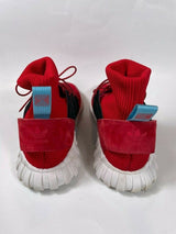 Adidas Tubular Doom Red Purple Knit Ankle Sock Sneakers BY9397 F40.66/US7.5/UK74