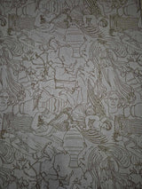 Spotlight Grecian Tapestry Fabric Stone Beige 103cm x 135cm0