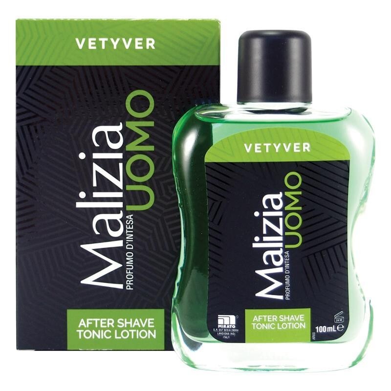 Malizia Uomo Vetyver Profumo D'Intensa After Shave Tonic Lotion 100ml