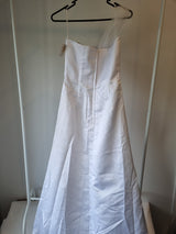 iModa White Sweethear Tulle One Shoulder Beaded Sequin Gathered Wedding Dress 107