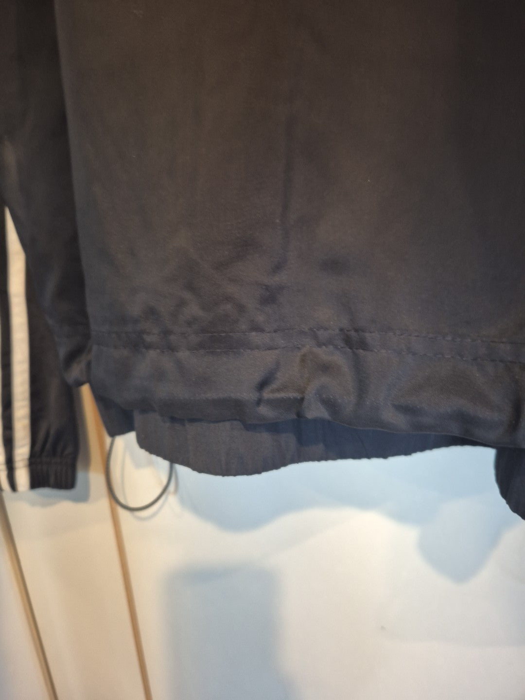 Adidas Black Layered Hooded Wind Breaker Jacket Size Xs12