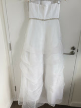Bridal Chic White organza beaded princess wedding dress size 105