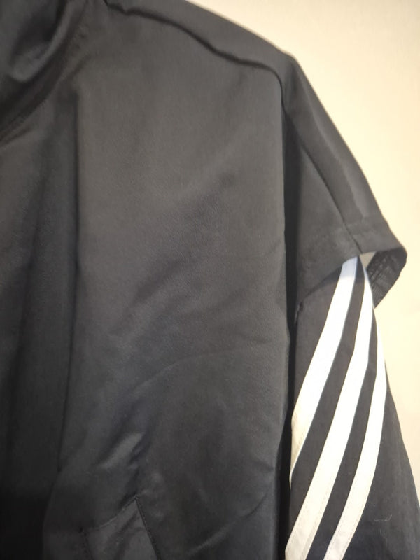 Adidas Black Layered Hooded Wind Breaker Jacket Size Xs2
